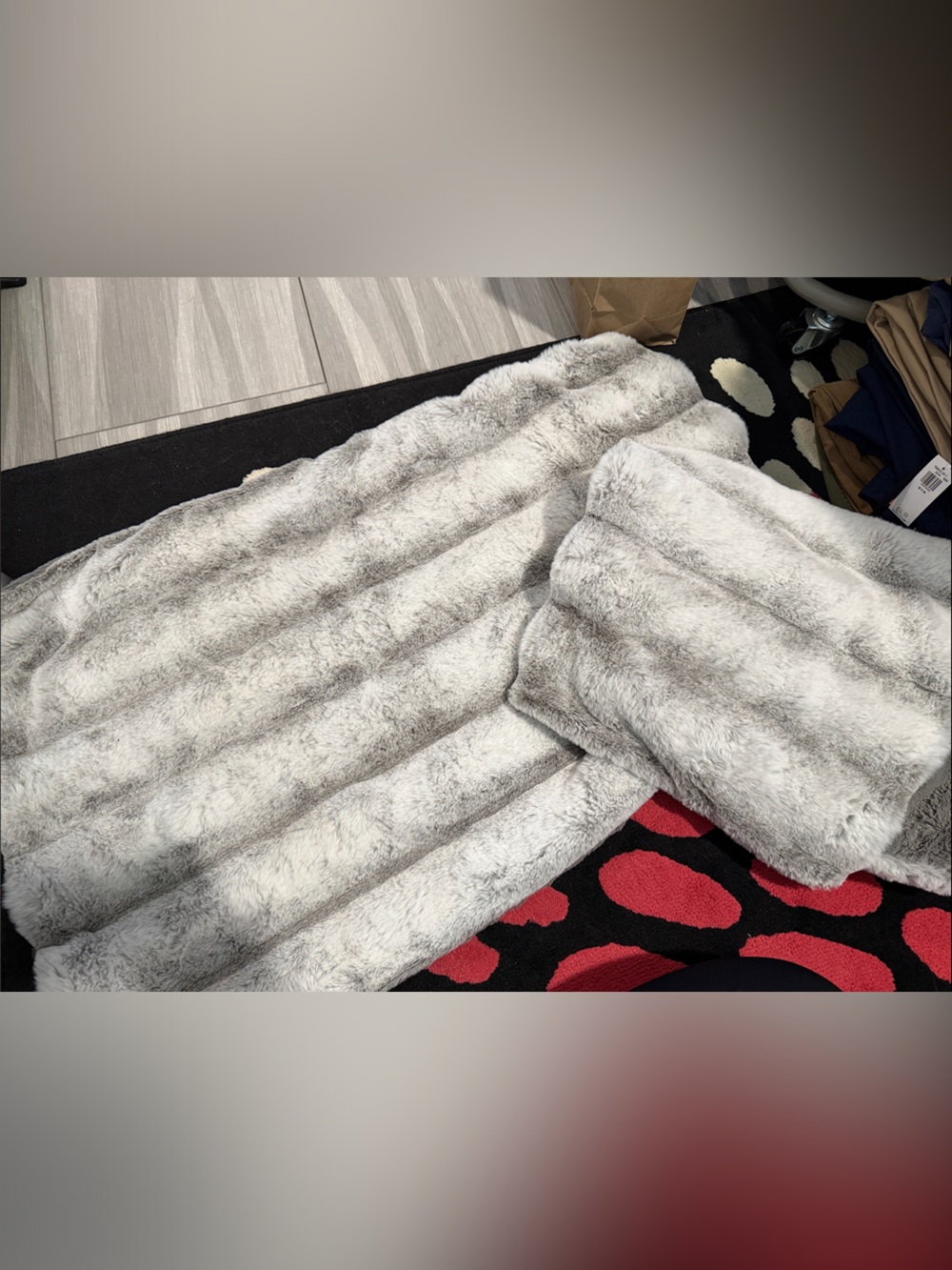 Set of two Ugg Plush Faux Fur standard pillow shams
